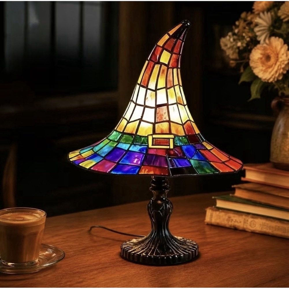 Witch Hat Night Light Nightstands Lamp Decorative LED